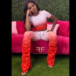 Ombré Stacked Pants Set